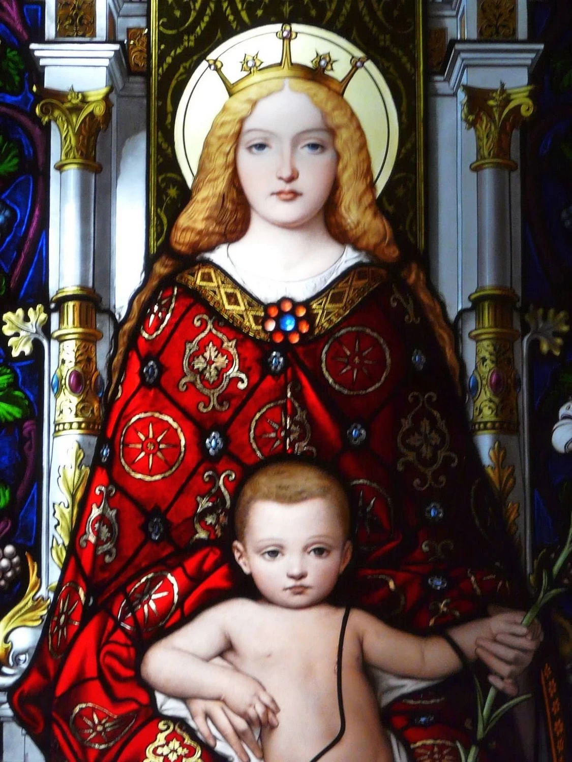 Madonna in trono - Musei Vaticani, dettaglio